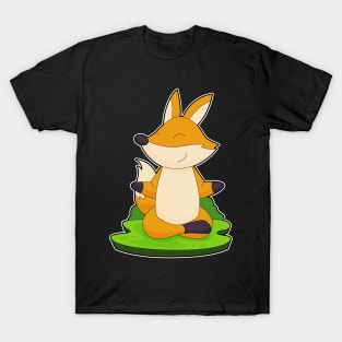 Fox Yoga Meditation Gymnastics T-Shirt